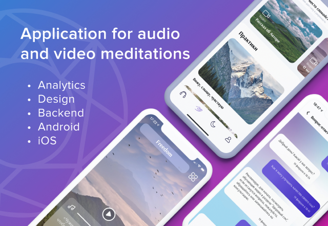 ReTry - Application for audio and video meditations