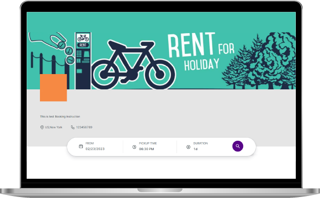 Customer Booking Portal for an Online Bike Rental Business