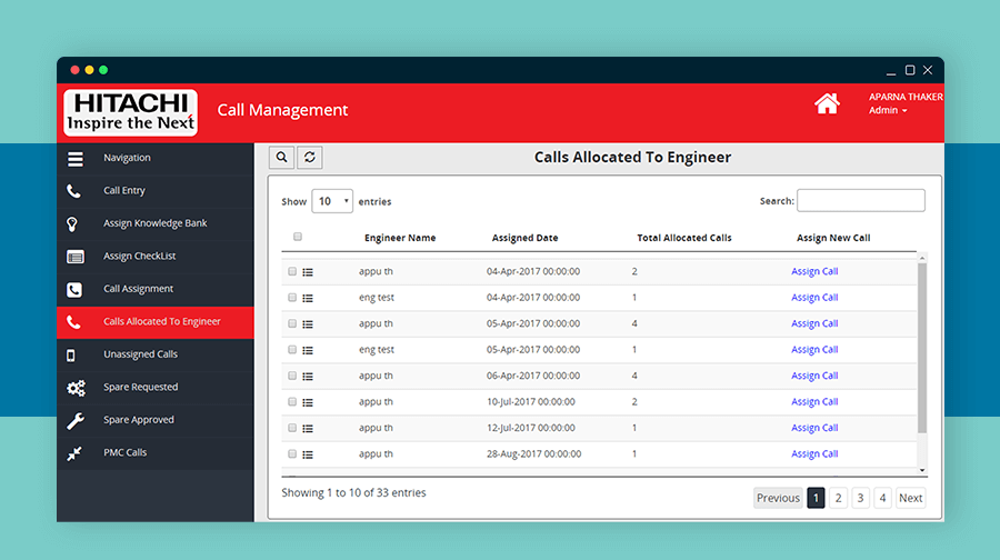 Enterprise Service And Maintenance Application