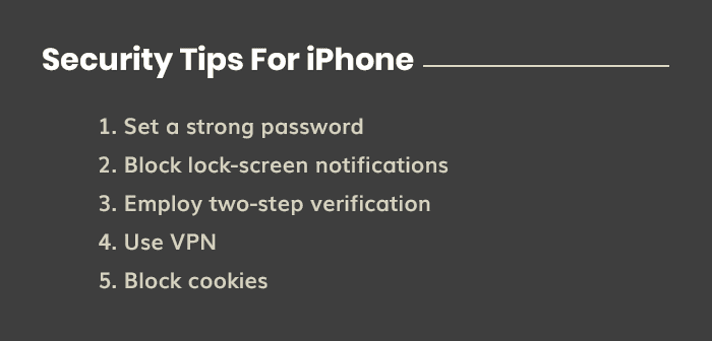 Security Tips For iPhone